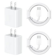 Charger for iPhone,Fast Charger for iPhone 16 15 - 30W PD USB C Wall Charger - 2-Pack 6.6FT Fasting Charging Compatible with iPhone 15/15 Plus/15 Pro/15 Pro Max/iPad Pro/Mini/Air/Air4/AirPods/Samsung